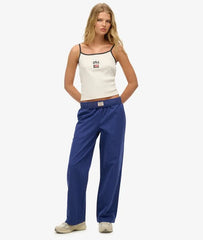Organic Cotton Stripe Elasticated Trousers
