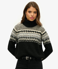 Fairisle Pattern Roll Neck Jumper