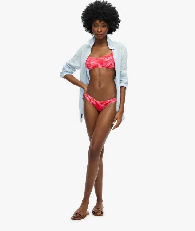 Printed Cheeky Bikini Bottoms