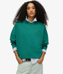 Essential Logo Oversized Crew Sweatshirt