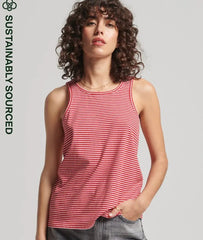 Organic Cotton Vintage Logo Stripe Vest