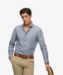 Cut Away Poplin Long Sleeve Shirt