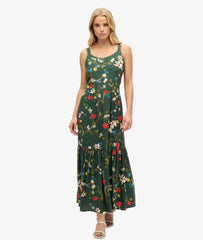 Woven Tiered Maxi Dress