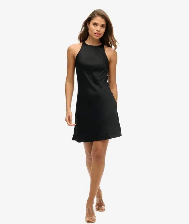Satin Racer Mini Dress