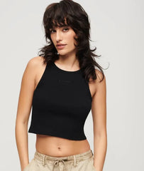 Embroidered Rib Racer Vest