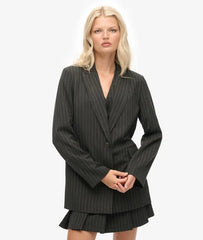 Pinstripe Boyfriend Blazer