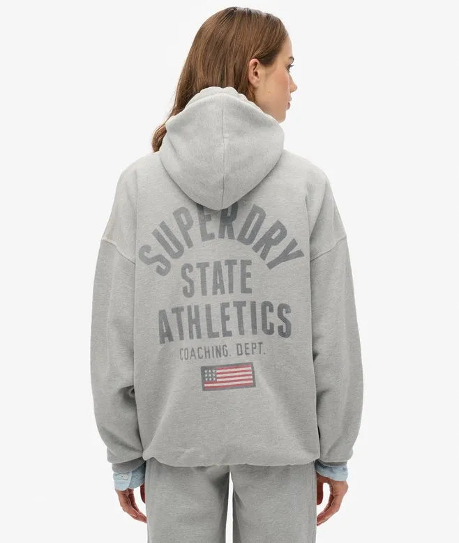 Athletic Essential Oversized Zip Hoodie