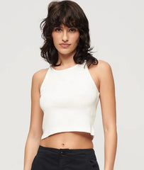 Embroidered Rib Racer Vest