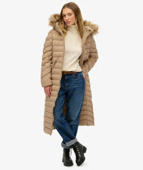Fuji Faux Fur Hooded Longline