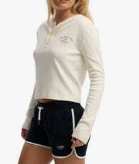 Athletic Essentials Button Down Long Sleeve Top