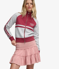 Tiered Jersey Mini Skirt