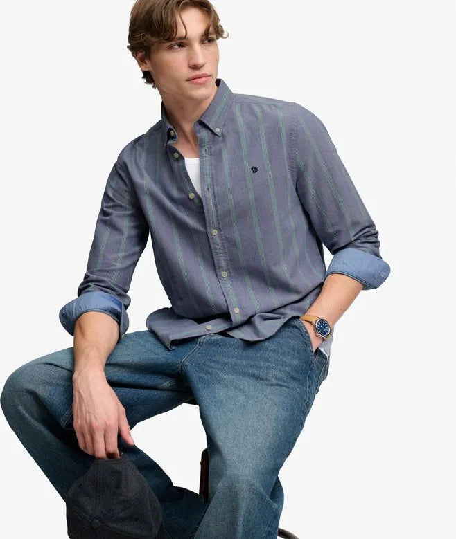 Preppy Oxford Long Sleeve Shirt