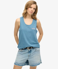 Essential Logo Garment Dye Vest Top