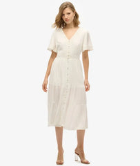 Ibiza Short Sleeve Midi Tea Dress