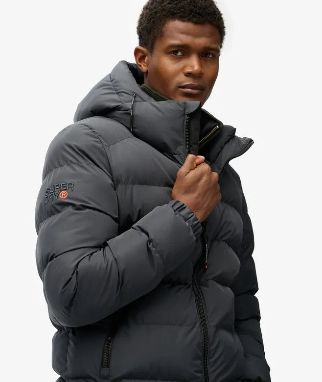 Hooded Sports Puffer Jacket