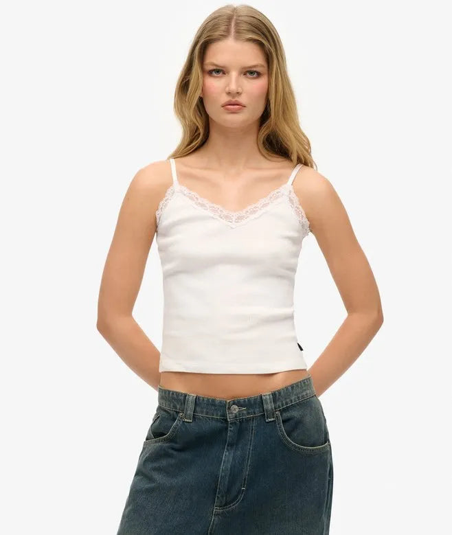 Essential Lace Trim Cami Top