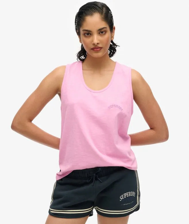 Essential Logo Garment Dye Vest Top