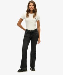 Vintage Mid Rise Slim Flare Jeans