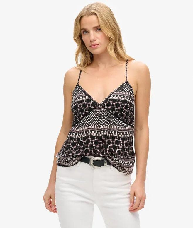 Printed Woven Cami Top