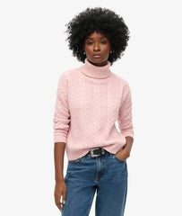 Drop Shoulder Cable Roll Neck Jumper