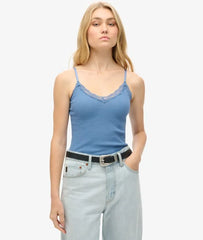 Athletic Essential Lace Trim Cami Top