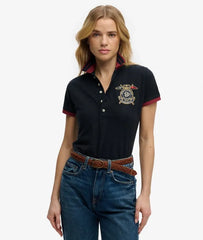 Heritage Slim Fit Crest Polo Top