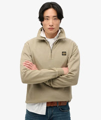 Contrast Stitch Half Zip Sweatshirt