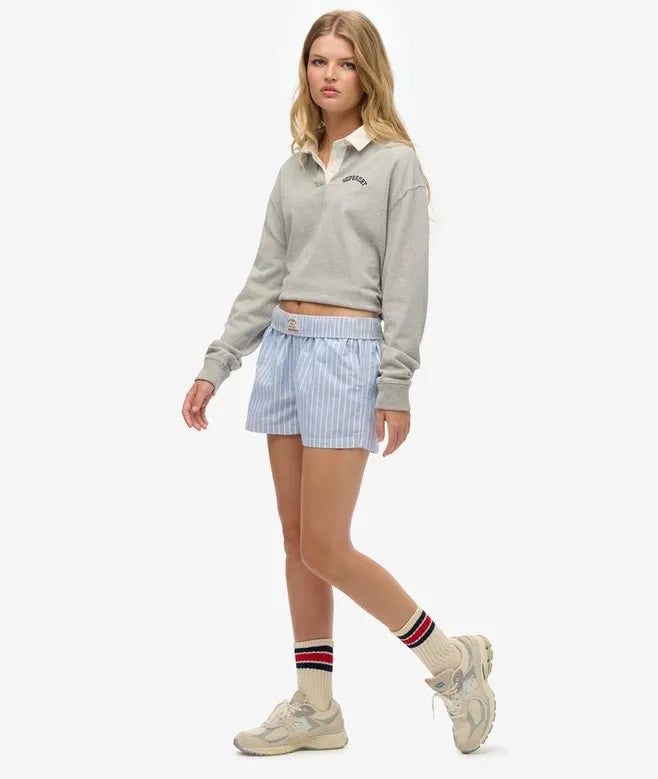 Organic Cotton Stripe Elasticated Shorts