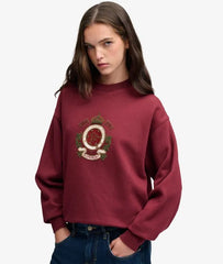 Crest Loose Crew Sweatshirt