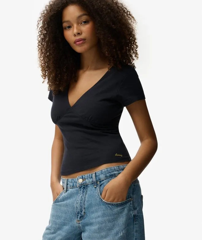 Cap Sleeve Corset Top