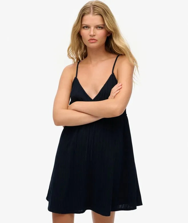 Textured Woven Cami Mini Dress
