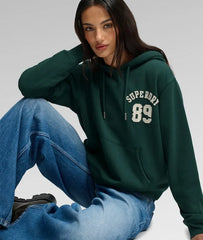 Athletic Essential Applique Cropped Hoodie
