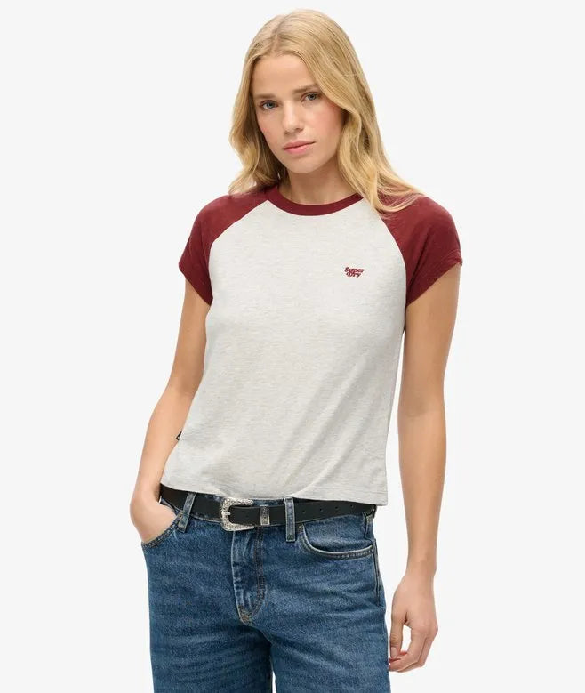 Organic Cotton Essential Logo Raglan T-Shirt