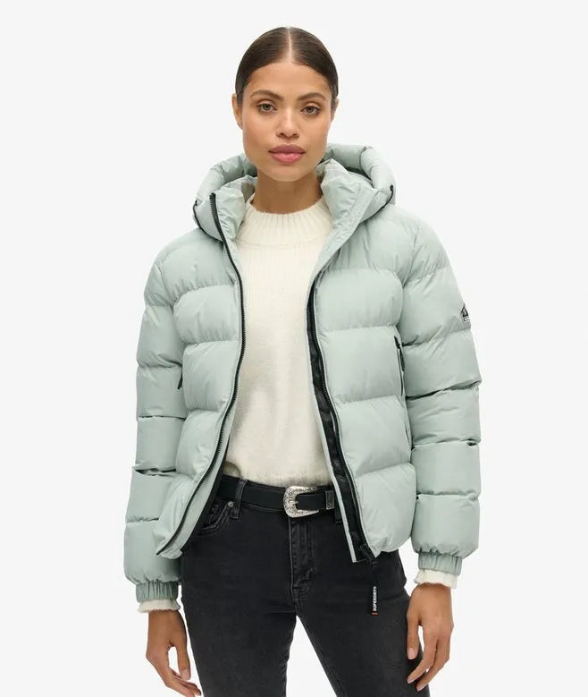 Hooded Sports Puffer Jacket
