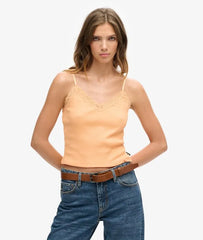 Vintage Mini Rib Lace Cami Top