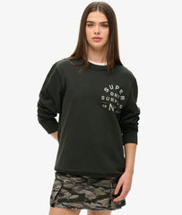 Oversized Surplus Graphic Crew Sweatshirt