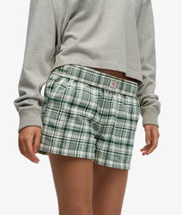 Cotton Check Elastic Shorts