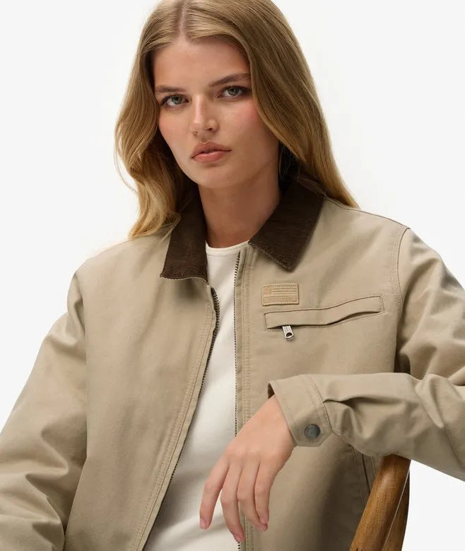 Cord Collar Quilt Ranch Jacket