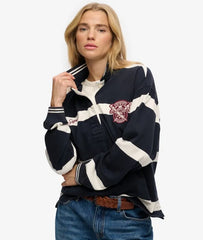 Crest Stripe Rugby Top
