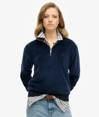 Velour Half Zip Sweatshirt
