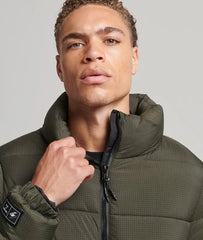 Non Hooded Sports Puffer Jacket
