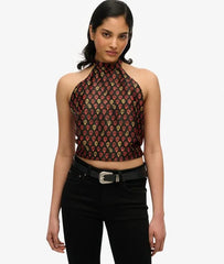 Jacquard Halter Top