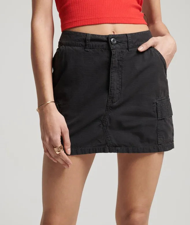 Vintage Utility Mini Skirt