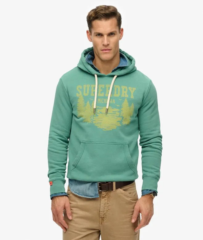 Lo-fi Outdoor Mono Relaxed Hoodie