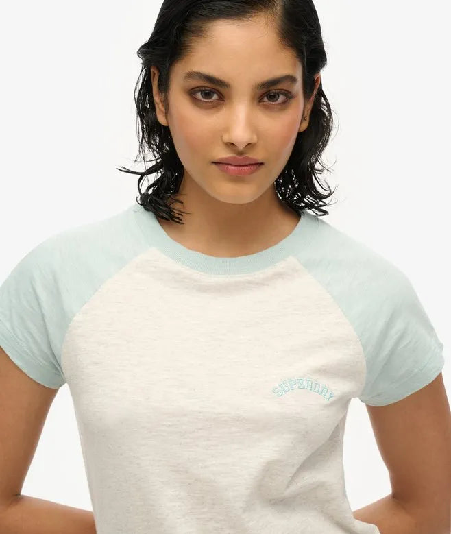 Organic Cotton Essential Logo Raglan T-Shirt