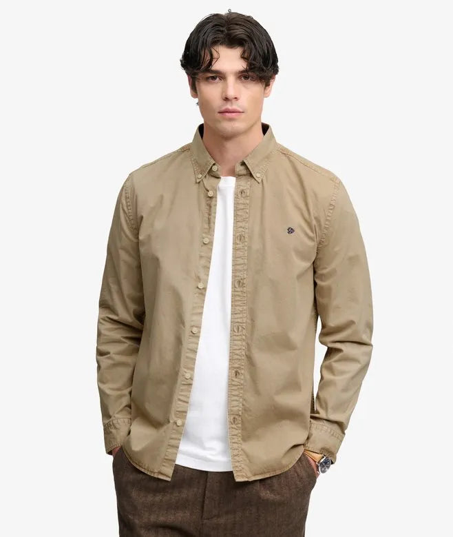 Garment Dyed Long Sleeve Shirt