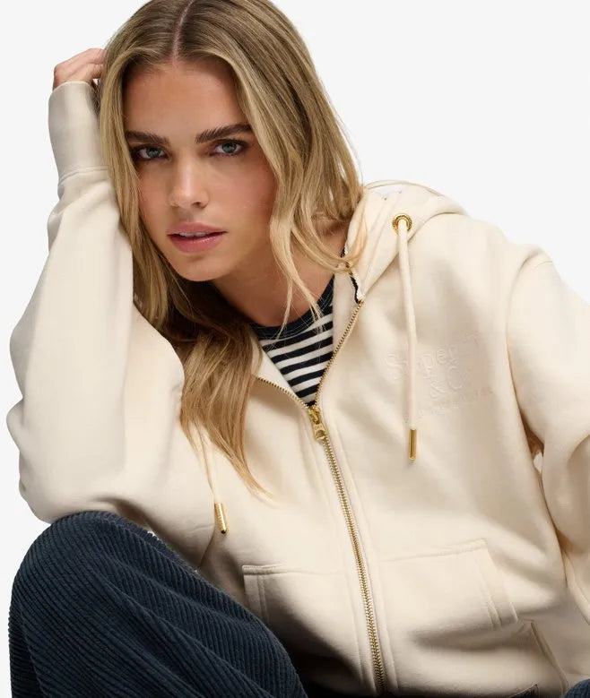 Luxe Casual Zip Hoodie