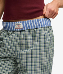 Mini Check Cotton Trousers