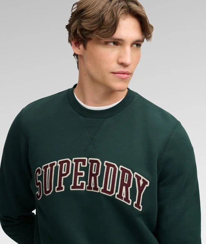 Athletic Applique Relaxed Crew Sweatshirt