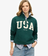 Athletic Essentials Applique Half Zip Sweatshirt